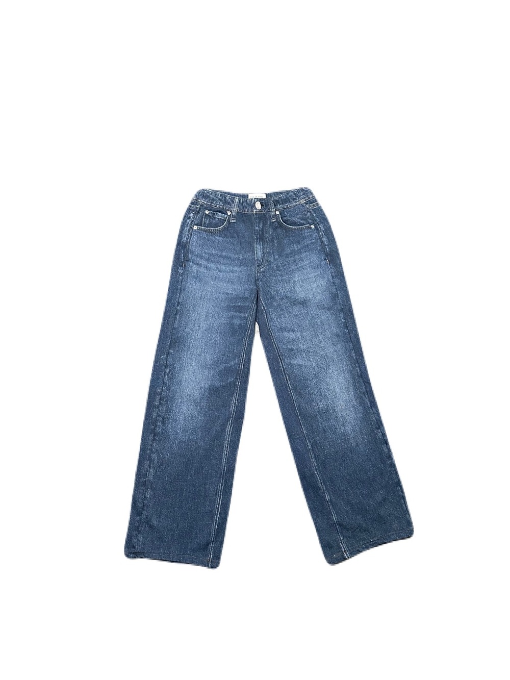 rag & bone Miramar Terry Wide Leg in Petra Printed Faux Jean Pants XXS
